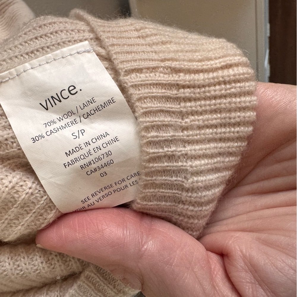 VINCE Directional Rib Cardigan - Picture 9 of 9